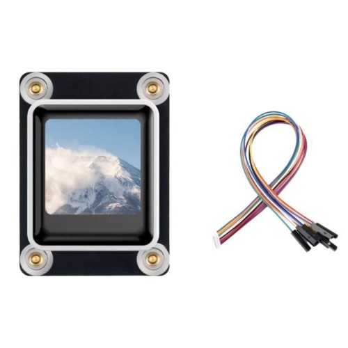 Tastiera LCD meccanica Waveshare da 0,85 pollici, pannello IPS, risoluzione 128 x 128, 65.000 colori, interfaccia di comunicazione SPI, specifiche: modulo bianco