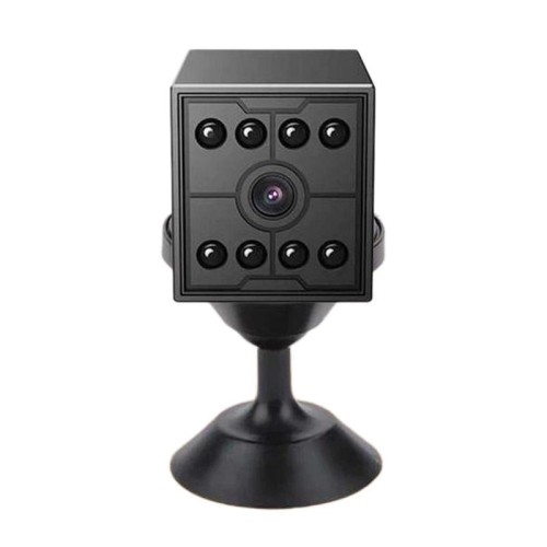 Telecamera wireless mini HD M09 con visione notturna a infrarossi, rilevamento del movimento e monitoraggio Wi-Fi.