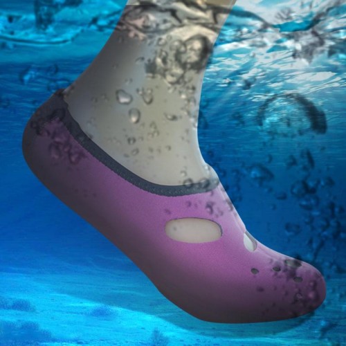 Calzini comodi e anti-slittamento da 3 mm su calzini da spiaggia traspiranti, dimensioni: s (35-36) (rosa)
