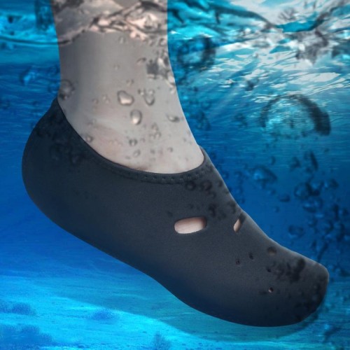 Comodi e antiscivolo calzini da immersione da 3 mm con acqua traspirante per nuotare nei calzini da spiaggia Taglia: XL (40-43) (Nero)