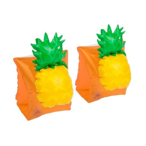 Fasce da braccio gonfiabili a forma di ananas per bambini Maniche galleggianti Ali d'acqua Galleggianti per il nuoto