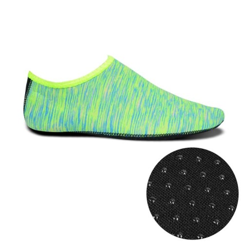 Scarpe e calzini da sub con stampa suola in stoffa spessa con struttura in grana di plastica antiscivolo, un paio (blu figurato)
