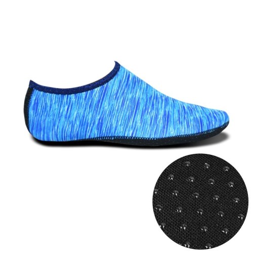 Scarpe e calzini da immersione con stampa suola in stoffa spessa con struttura in grana di plastica antiscivolo, un paio, taglia: XXL (linee viola)
