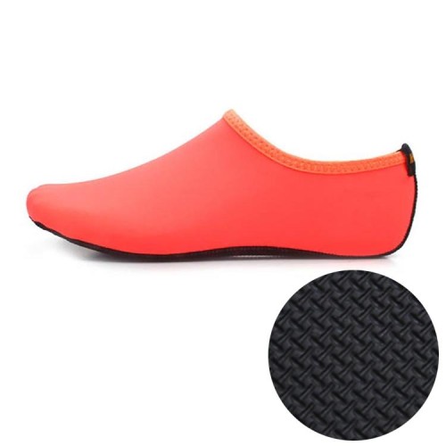 Scarpe da sub e calzini da sub in tinta unita con suola in gomma antiscivolo da 3 mm, un paio, taglia: XXL (arancione)