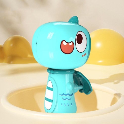 Giocattolo spruzzatore per bambini Dinosauro cartone animato Spiaggia all'aperto Piscina Giocare con i giocattoli (Drago blu)
