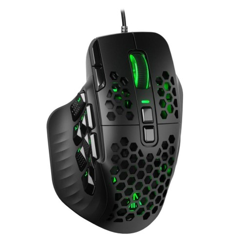 Mouse MMO cablato SOLAKAKA SM809 Honeycomb RGB (nero)