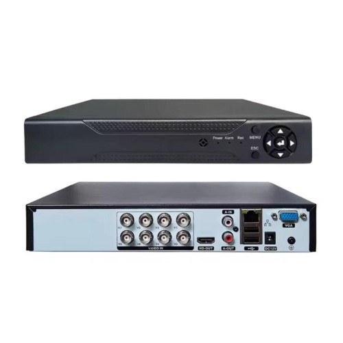 DVR di sicurezza ibrido 5 in 1 a 8 canali, risoluzione 1080N ad alta definizione, per sistema di videosorveglianza domestica compatibile con telecamere analogiche/AHD/CVI/TVI/IP (spina UK)