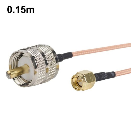Cavo di connessione RF RG316 da SMA maschio a PL259 UHF maschio, lunghezza: 0,15 m