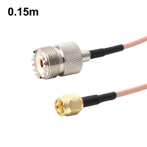 Cavo coassiale SMA maschio a UHF femmina S0239 RG316, prolunga RF, lunghezza: 0,15 m