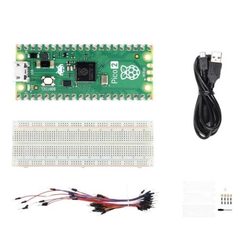 Waveshare per Raspberry Pi Pico 2 Scheda microcontroller basata sul chip ufficiale RP2350, design dual-core e a doppia architettura, specifiche: Starter Kit