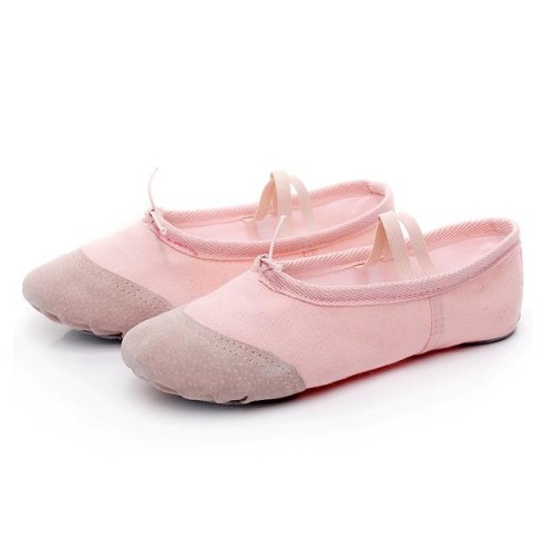 2 paia di scarpe da ballo morbide scarpe da ballo latino yoga scarpe sportive per bambini e adulti (rosa)