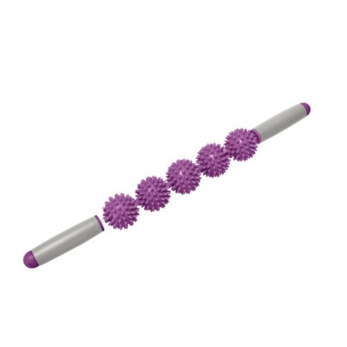 5 Ball Muscle Massage Relax Hedgehog Ball Yoga Stick Roller Stick (verde)