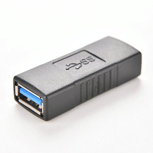 Prolunga convertitore adattatore AF USB 3.0 tipo A femmina a femmina tipo A per laptop (nero)