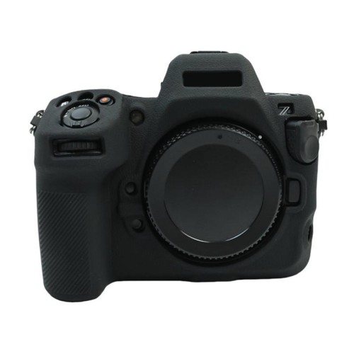 Custodia protettiva in morbido silicone con texture litchi per fotocamera Nikon Z 8 (nera)