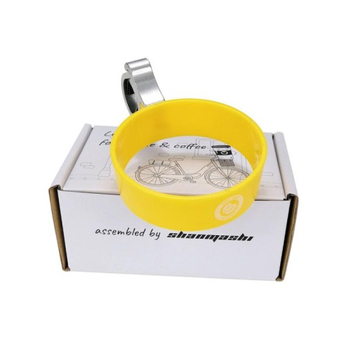 SHANMASHI Portabicchieri per moto da caffè Portabicchieri per auto elettrica da mountain bike (giallo)