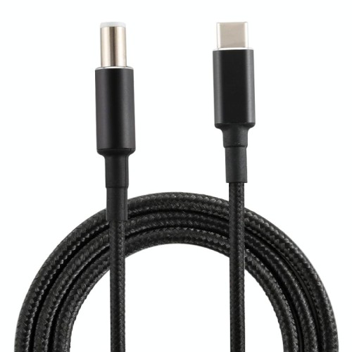 PD 100W 7,4 x 0,6 mm maschio a USB-C / Type-C maschio Cavo di ricarica in nylon intrecciato per Dell, lunghezza cavo: 1,7 m