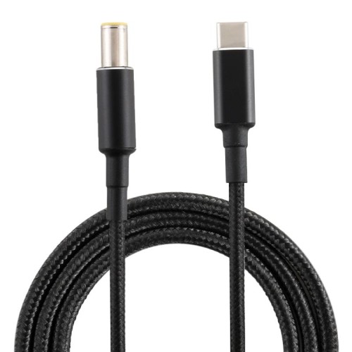PD 100W 7,9 x 5,0 mm maschio a USB-C / Type-C maschio Cavo di ricarica in nylon intrecciato, lunghezza cavo: 1,7 m