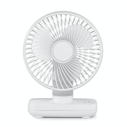 D606 Ventilatore da tavolo regolabile a quattro velocità portatile ricaricabile USB da 4 W (nero)