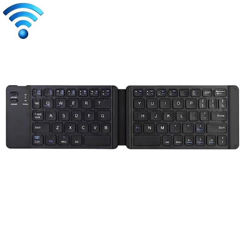 K018 Tastiera wireless Bluetooth pieghevole 67 tasti con ricarica USB (argento)