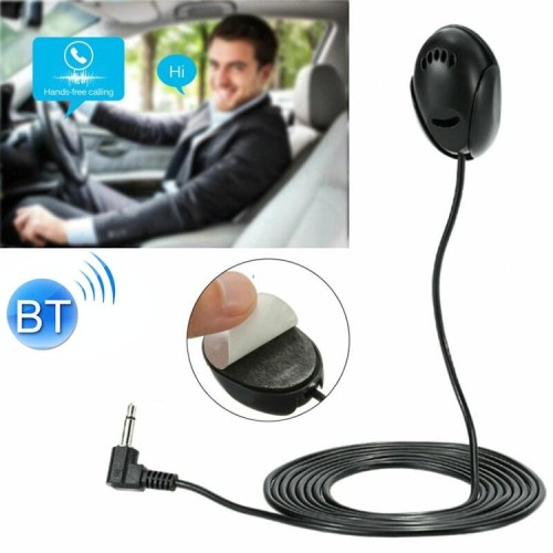 ZJ010MR Mono 2,5 mm Spina a testa angolare Altoparlante GPS per navigazione per auto Microfono Bluetooth con pasta esterna, lunghezza: 3 m