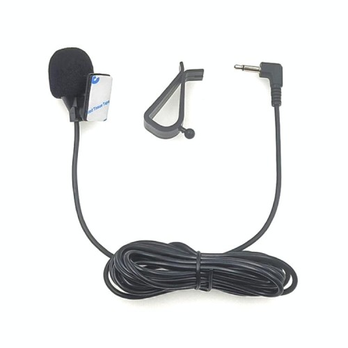 ZJ015MR Microfono con testina angolare mono da 2,5 mm per navigazione per auto, microfono esterno in pasta, lunghezza: 3 m
