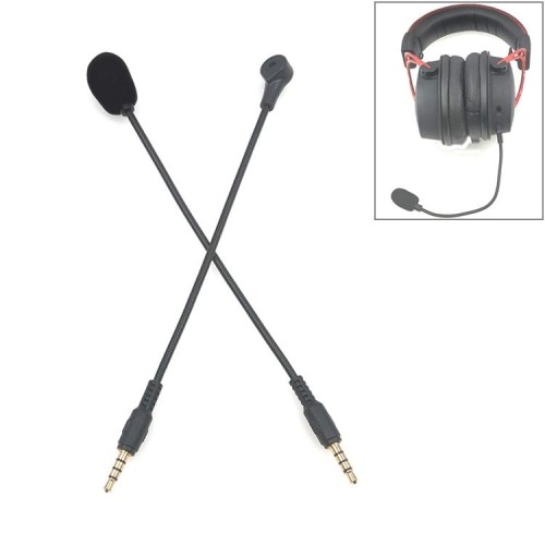 ZJ033MR-03 19cm 4 Pin di livello 3.5mm Spina dritta Cuffia da gioco Scheda audio Microfono live