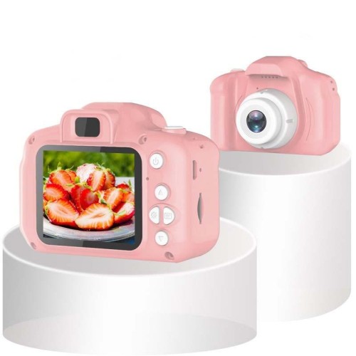 13.0 MP + Lettore di schede Fotocamera SLR digitale portatile giocattolo per bambini HD (rosa)