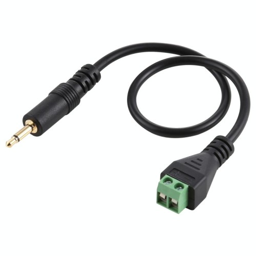 Terminali collegabili da 3,5 mm maschio a 2 pin Connettore senza saldatura Cavo adattatore di collegamento senza saldatura, lunghezza: 30 cm