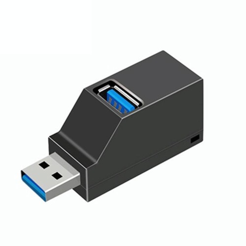 Mini portatile 2 x USB 2.0 + 1 x USB 3.0 HUB con cordino