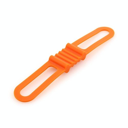 10 pezzi High Elastic Silicone Cinghie in silicone Bicycle Strap Fisso Trave di luce auto, Dimensione: taglia unica (verde)