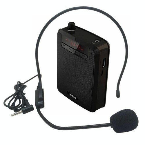 L'amplificatore vocale portatile Rolton K300 supporta radio FM / MP3 (nero)