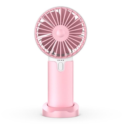 Mini ventilatore silenzioso portatile da tavolo portatile, colore: rosa X2
