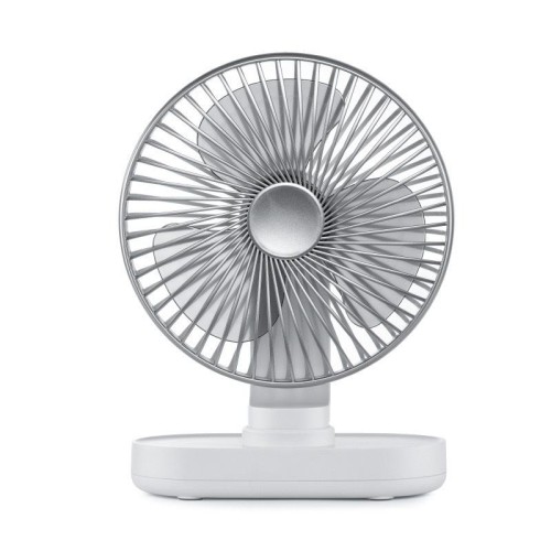 D77 Desktop Automatic Shaking hHead Fan Mute Portable Home Office Dormitory USB Fan (Ivory)