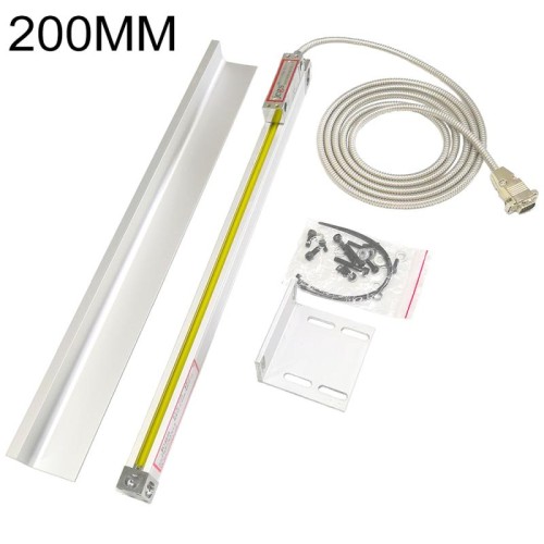 200mm Portata di misurazione del tornio di fresatura del tornio digitale Reader Encoder GRATING RUGIONE ELETTRONICA Scala lineare