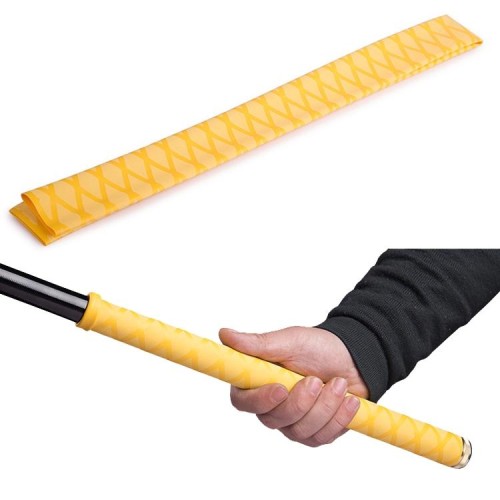 2 PCS 1M Pesce Asta Restringibile Manipolazione Manipolazione Isolamento Manicotto impermeabile antiscivolo, Specifica: Diametro 30mm (Giallo)