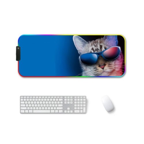 400x900x3mm F-01 Gomma Trasferimento termico RGB RGB Pad Mouse antiscivolo (Leone colorato)