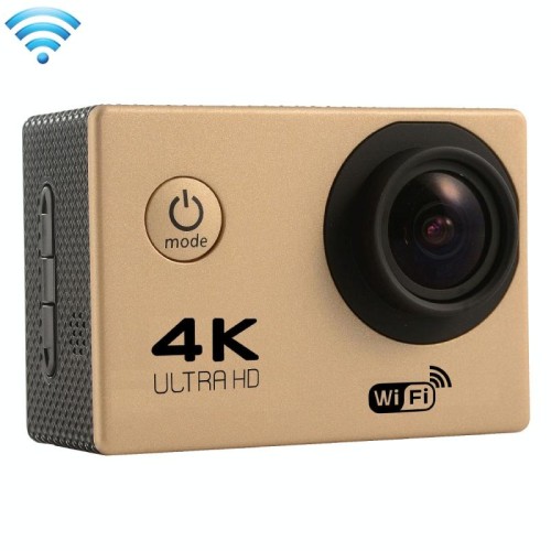 Schermo F60 da 2,0 pollici 170 gradi WIFI WiFi Camcorder per fotocamera Azione Sport con custodia in custodia impermeabile, supporto 64 GB Micro SD card (blu)