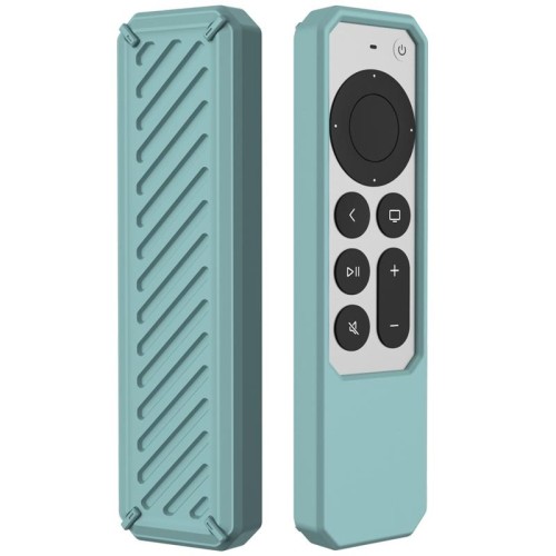 2 PCS Telecomando Coperchio di protezione in silicone anti-caduta antiscivolo, modello applicabile: per Apple TV 4K 2021 (arancione)