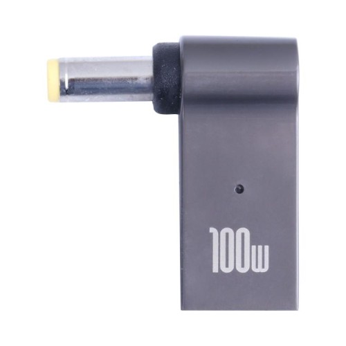 100W USB-C / Type-C femmina a DC 5.5x1.7mm Adattatore per carica computer maschio per Acer