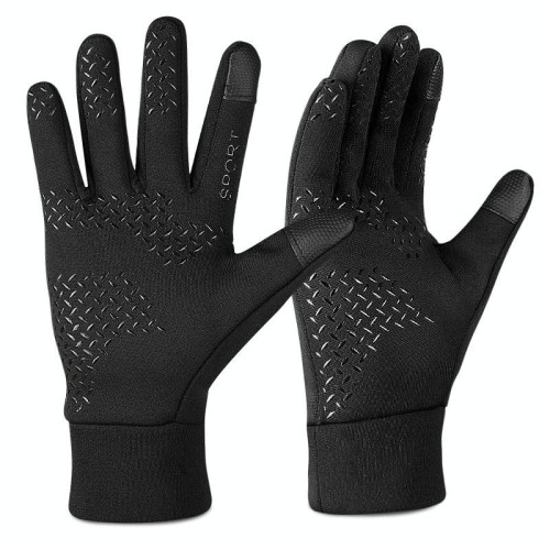 Guanto anti-slip di velluto sportivo all'aperto, Dimensioni: M (nero)