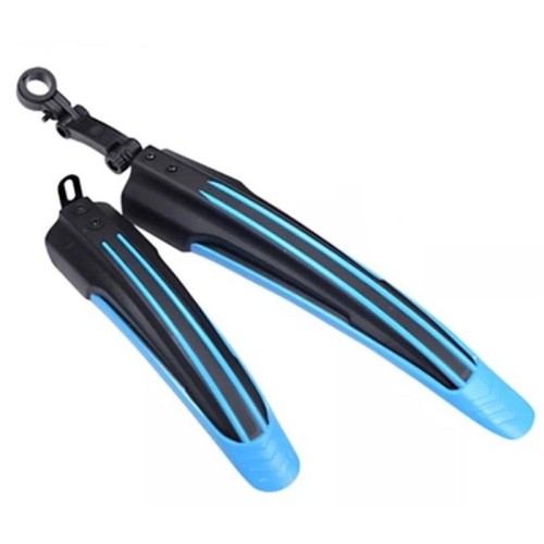 5 set Dual Color Bicycle MudGuard Mountain Bike Fenders Set (in bianco e nero)