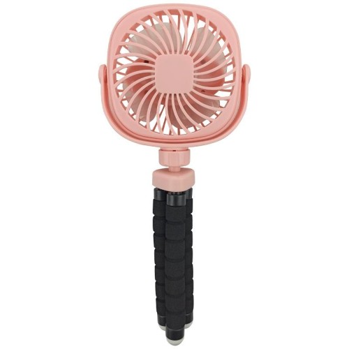 Polopus passeggino Deformation Fan Desktop Portatile portatile portatile USB Piccolo ventilatore, colore: 2200mAh rosa