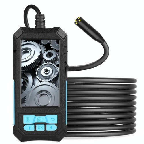 P90 14mm 4.5 pollici HD 500W Autofocus Camera Endoscopio Portatile Impermeabile Endoscopio industriale per tubi industriali, cavo duro Lunghezza: 5m