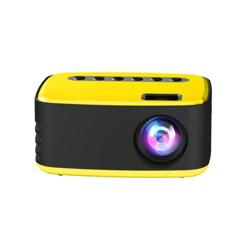 T20 320x240 400 lumen Proiettore digitale portatile LED HD per home theater, versione base Spina americana (giallo)