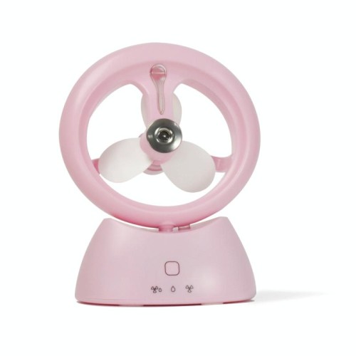 Mini USB Ricaricabile Ventilatore a spruzzo Studente Dormitorio Desktop Desktop Mute Fan (Glossy Watermelon rossa)
