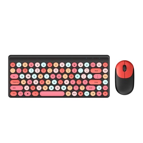 Set mouse tastiera wireless QW02 (blu)