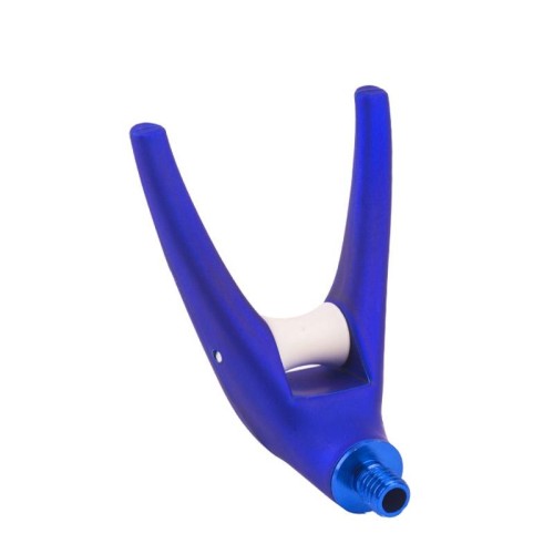 Canna da pesca con testina universale a rotella, colore: blu