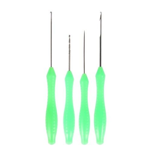 4 pezzi / set amo da pesca alla carpa Ago da pesca con perline esche