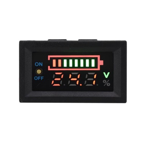 229TY Interruttore di visualizzazione del misuratore di potenza della batteria al litio per auto elettrica 6-30V