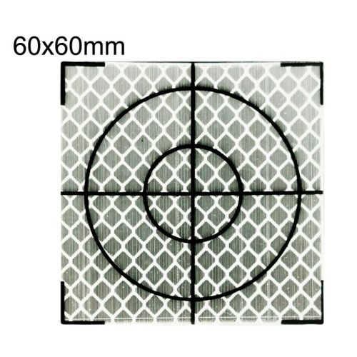 FP001 Adesivo riflettente per mappatura tunnel diamante Adesivo punto di misurazione per monitoraggio, dimensioni: 60x60 mm